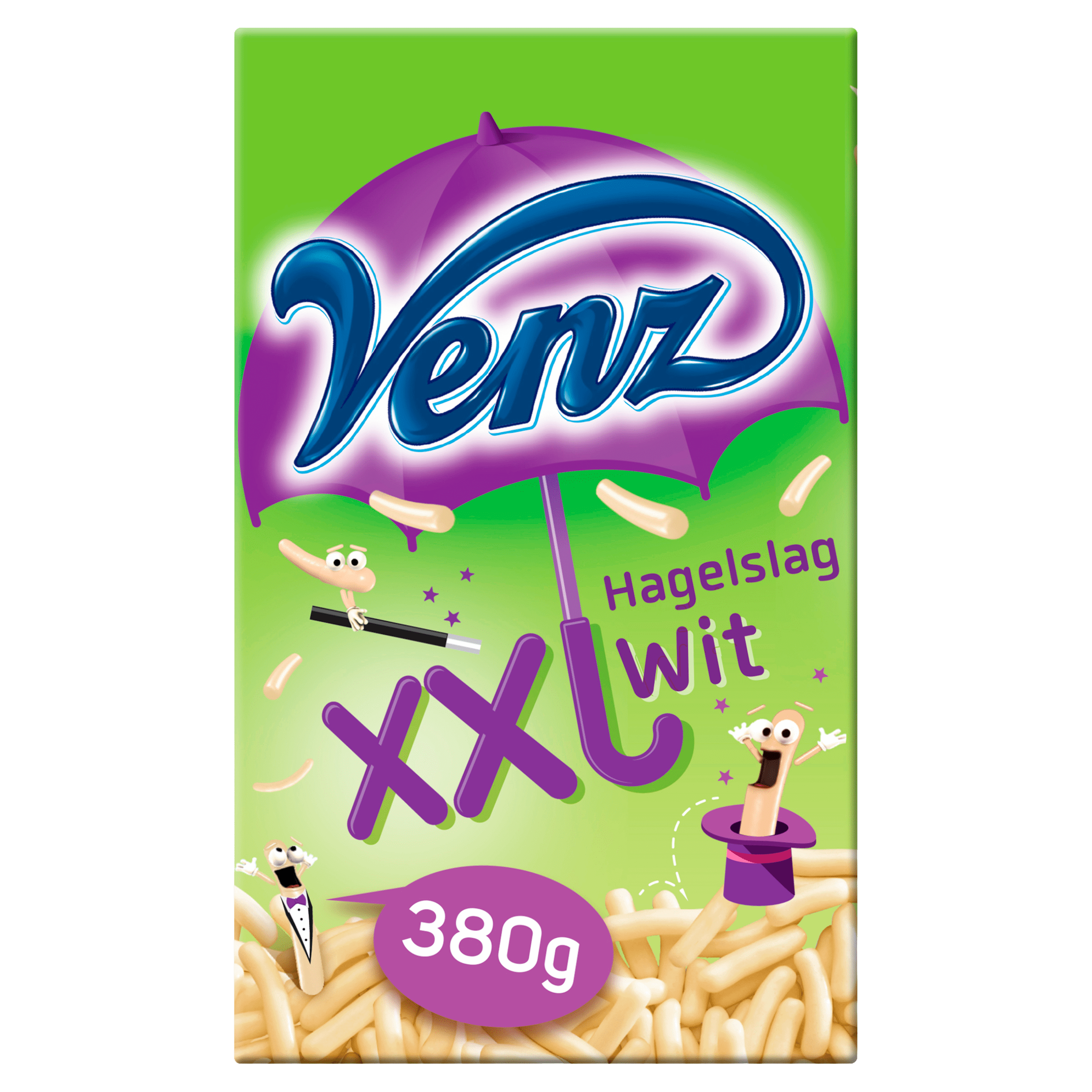 Venz XXL hagelslag wit