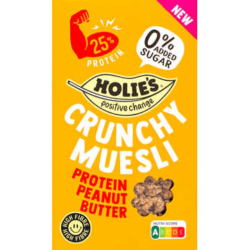 Holie's Crunchy muesli protein peanut butter