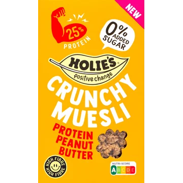 Holie's Crunchy muesli protein peanut butter