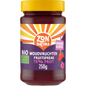 Zonnatura Woudvruchten fruitspread 75% fruit