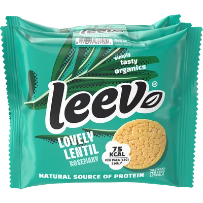 Leev Linzenwafels rozemarijn 3-pack
