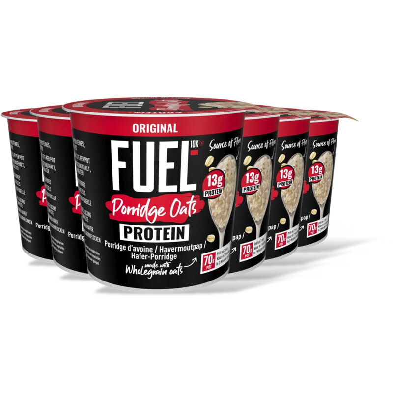 Fuel10K Porridge Oats Pot Original 6-pack