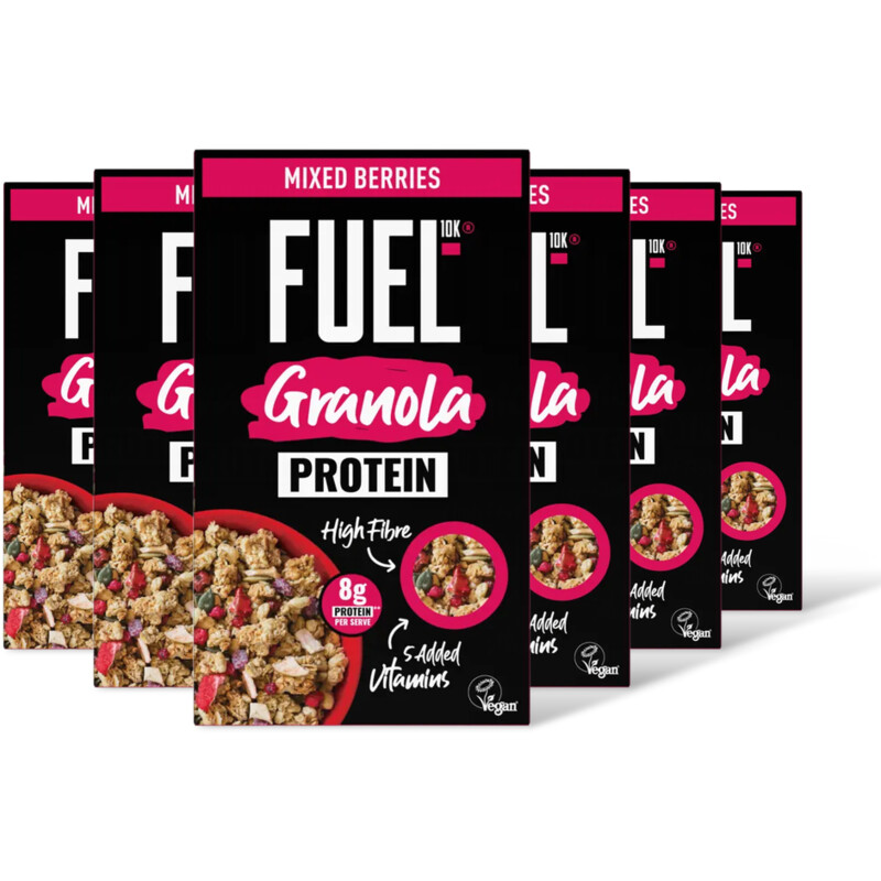 Fuel10K Granola Mixed Berries 6-pack