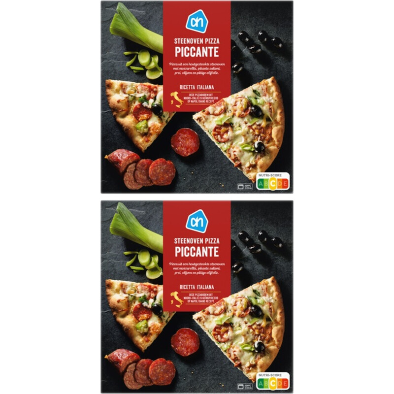 AH Steenoven pizza piccante 2-pack