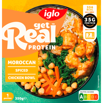 Iglo Get real protein Moroccan spiced chicken