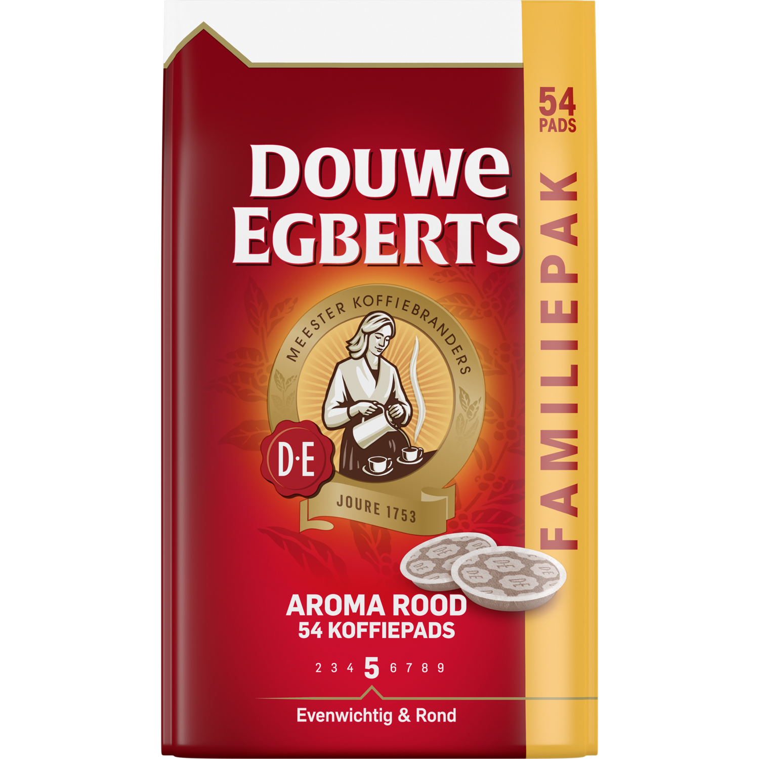 Douwe Egberts Aroma rood koffiepads familiepak