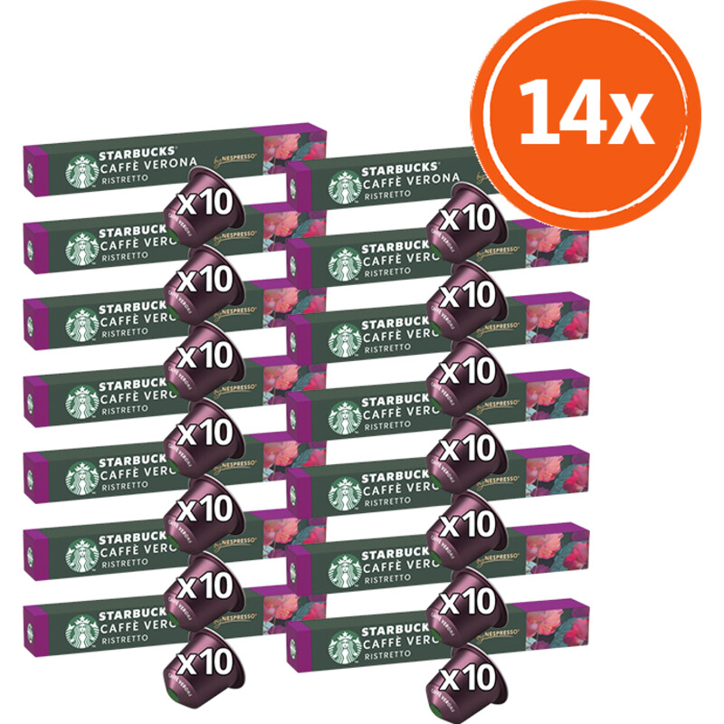 Starbucks Nespresso caffe Verona capsules 14-pack