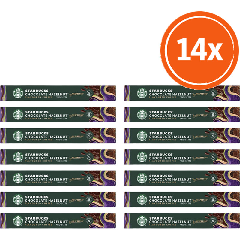 Starbucks Nespresso chocolate hazelnut cap 14-pack