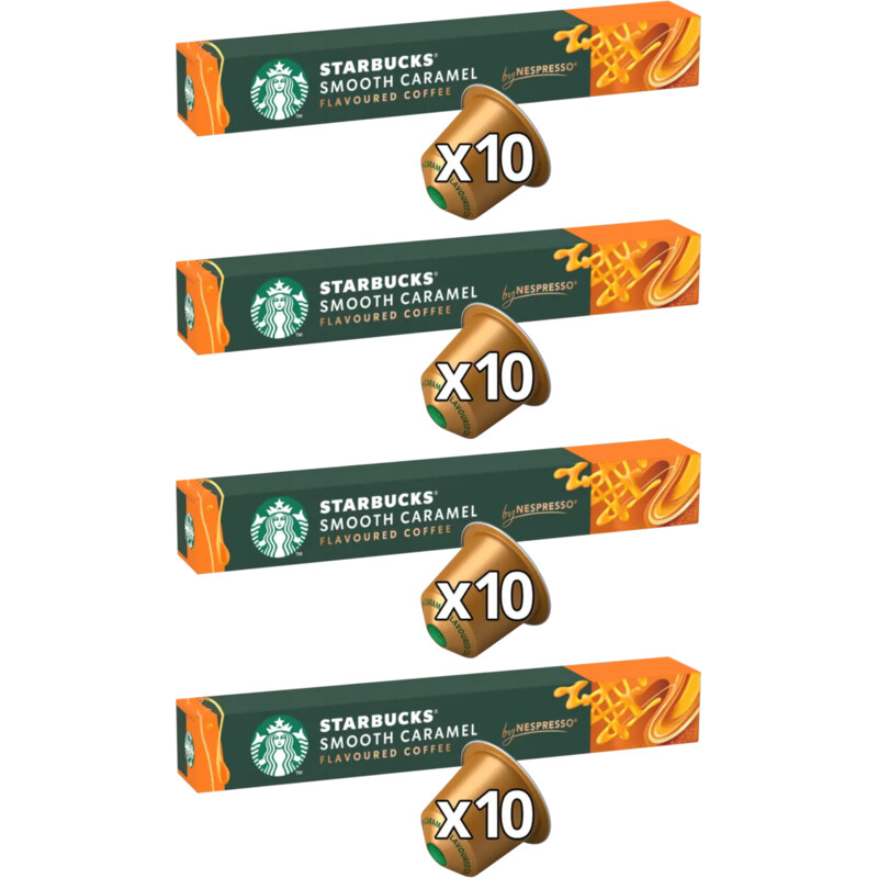 Starbucks Nespresso smooth caramel capsules 4-pack