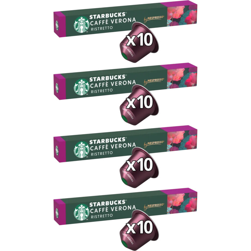 Starbucks Nespresso caffe Verona capsules 4-pack