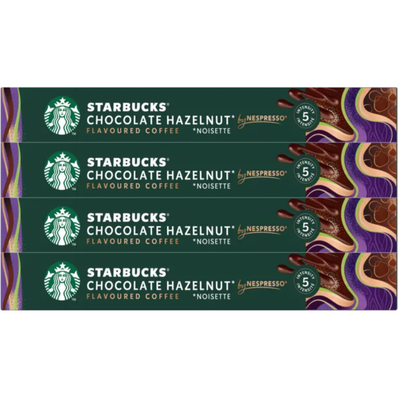 Starbucks Nespresso chocolate hazelnut caps 4-pack