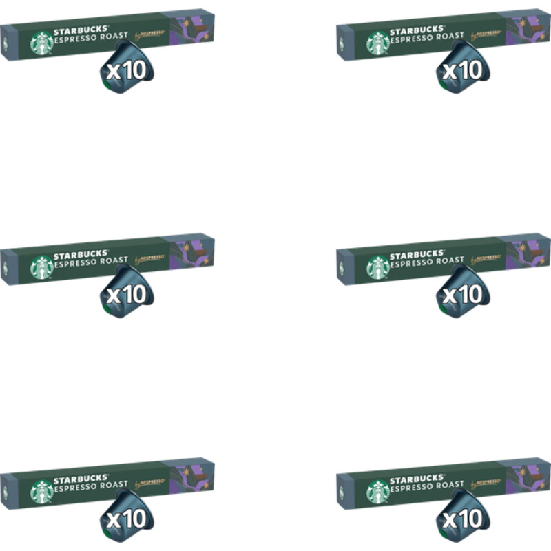 Starbucks Nespresso espresso roast capsules 6-pack