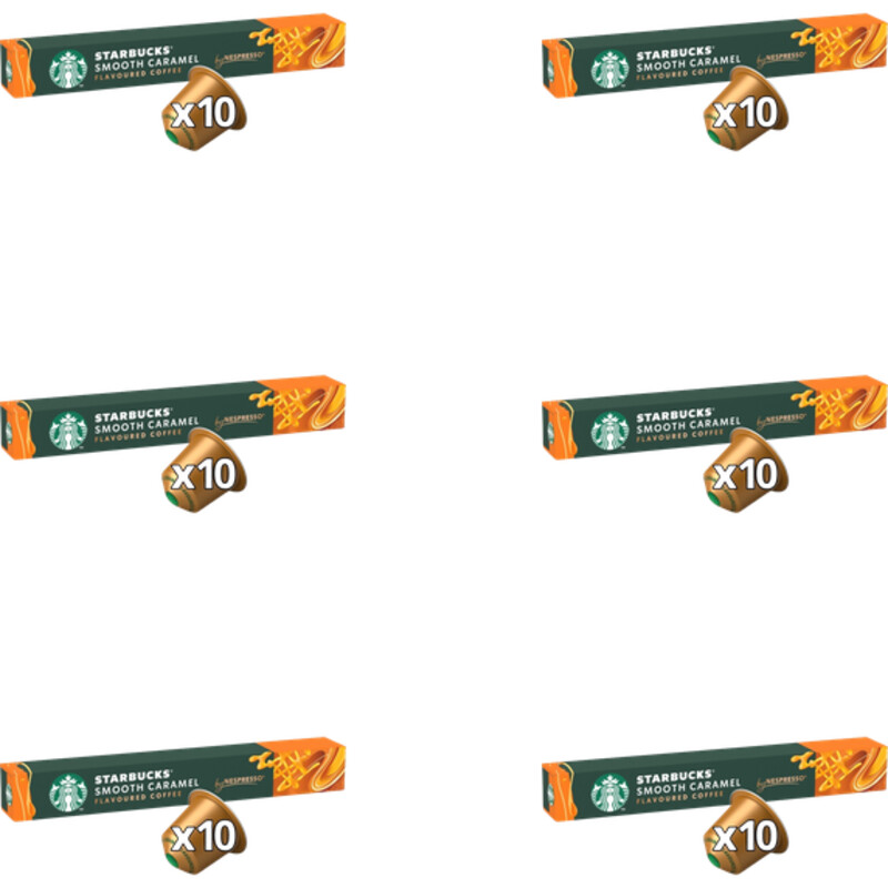 Starbucks Nespresso smooth caramel capsules 6-pack