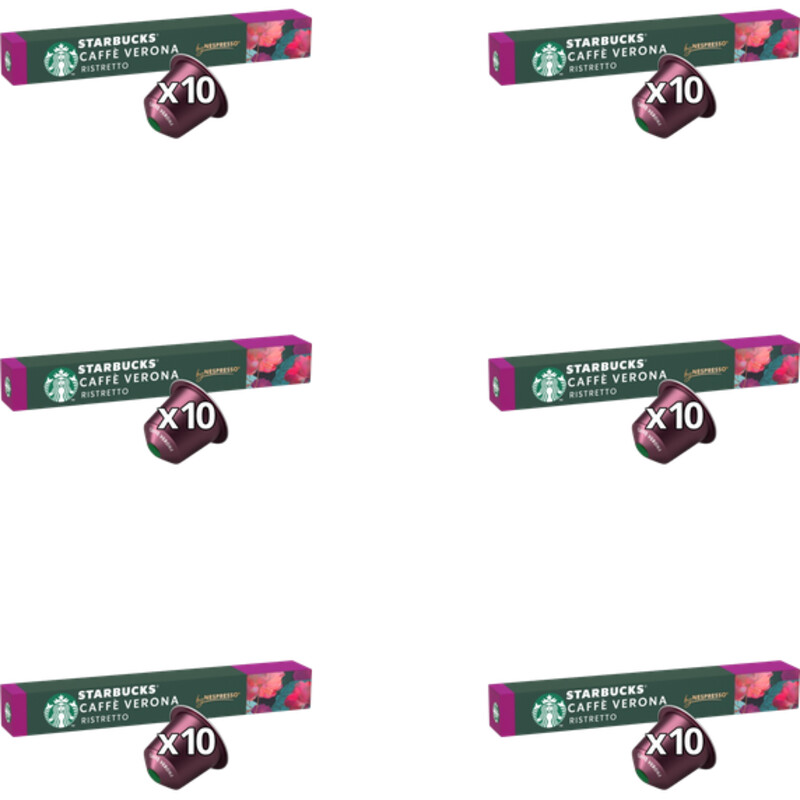 Starbucks Nespresso caffe Verona capsules 6-pack