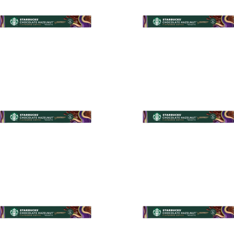 Starbucks Nespresso chocolate hazelnut caps 6-pack