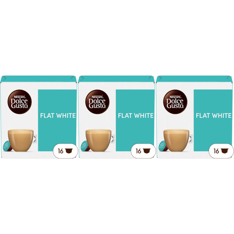 Nescafé Dolce Gusto Flat white 3-pack