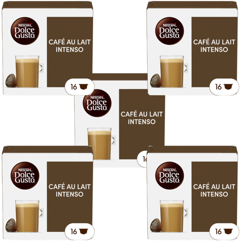 Nescafé Dolce Gusto Cafe au lait intenso capsules 5-pack