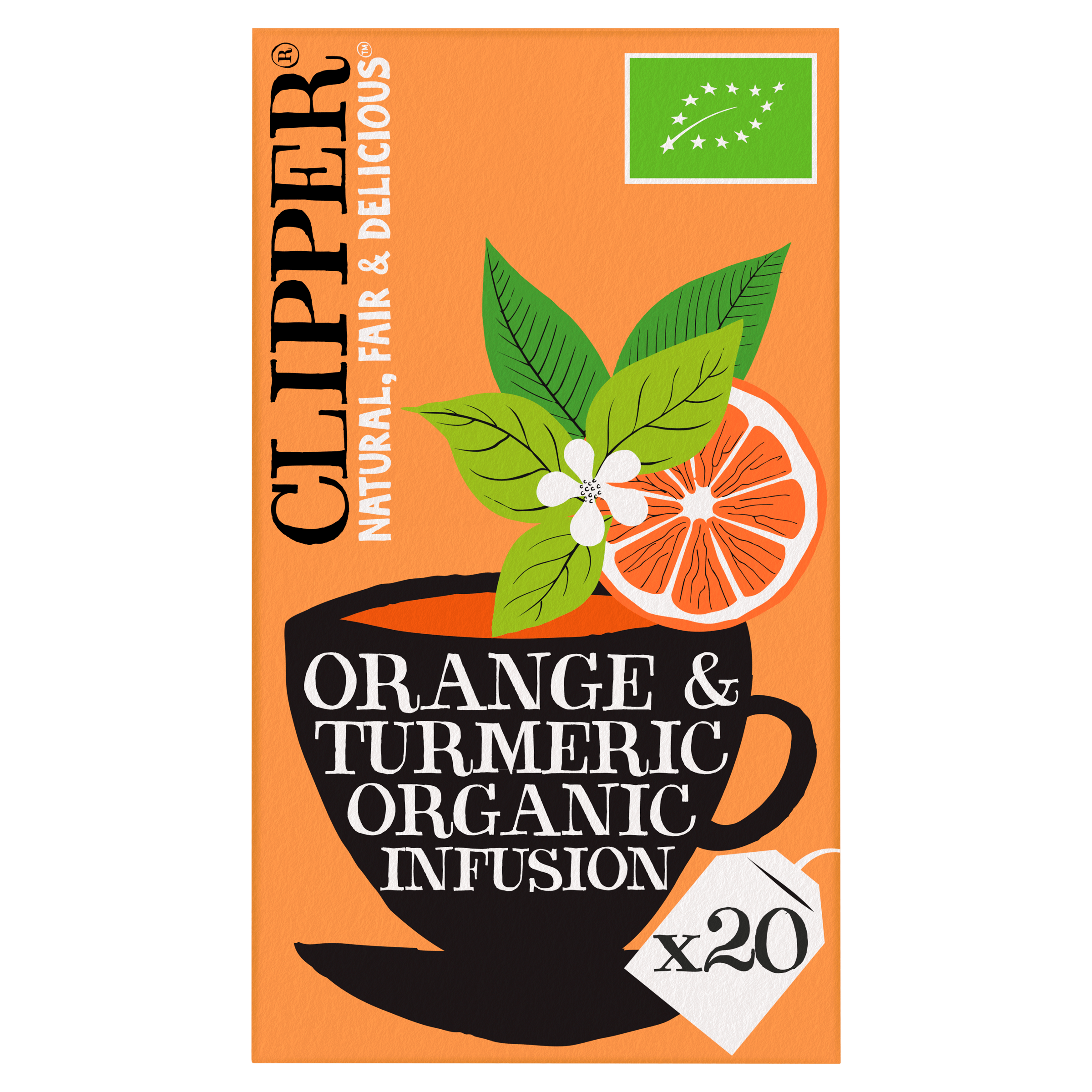Clipper Orange & turmeric organic infusion