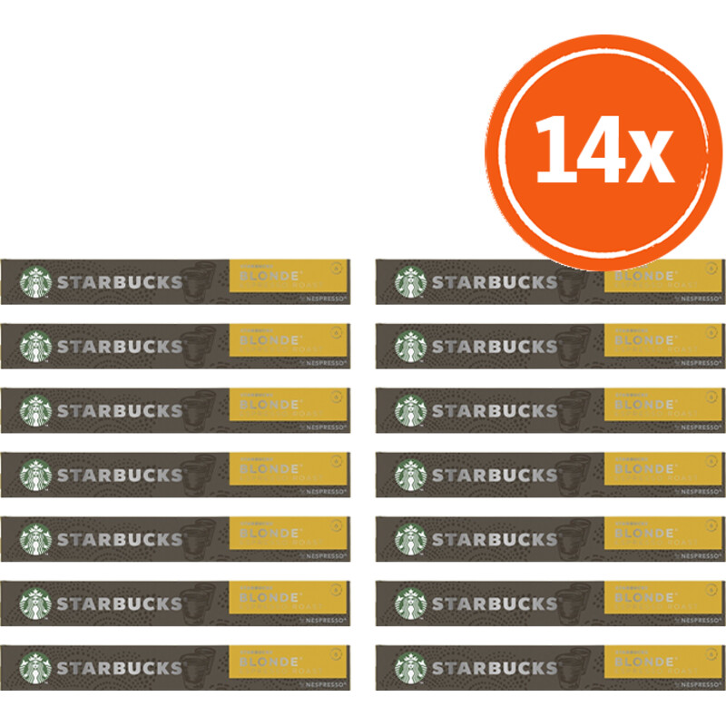 Starbucks Nespresso blonde espresso roast cap 14pk