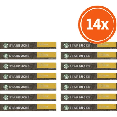 Starbucks Nespresso blonde espresso roast cap 14pk