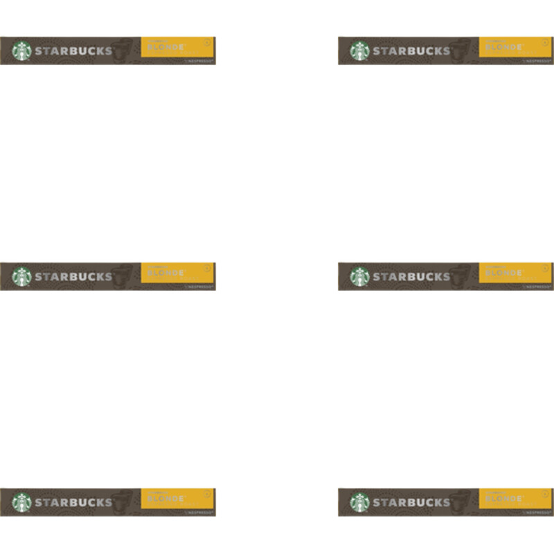 Starbucks Nespresso blonde espresso roast cap 6pk
