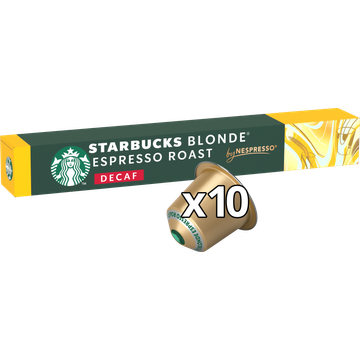 Starbucks Blonde espresso roast decaf capsules