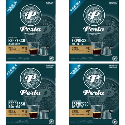 Perla Huisblends Espresso ristretto capsules 4-pack