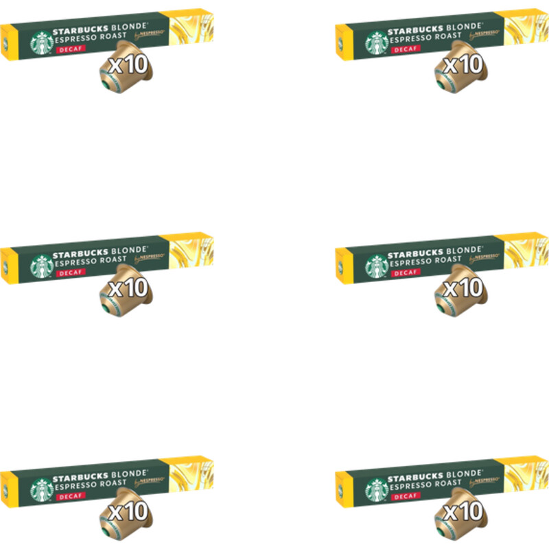 Starbucks Blonde espresso roast decaf caps 6-pack