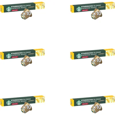 Starbucks Blonde espresso roast decaf caps 6-pack