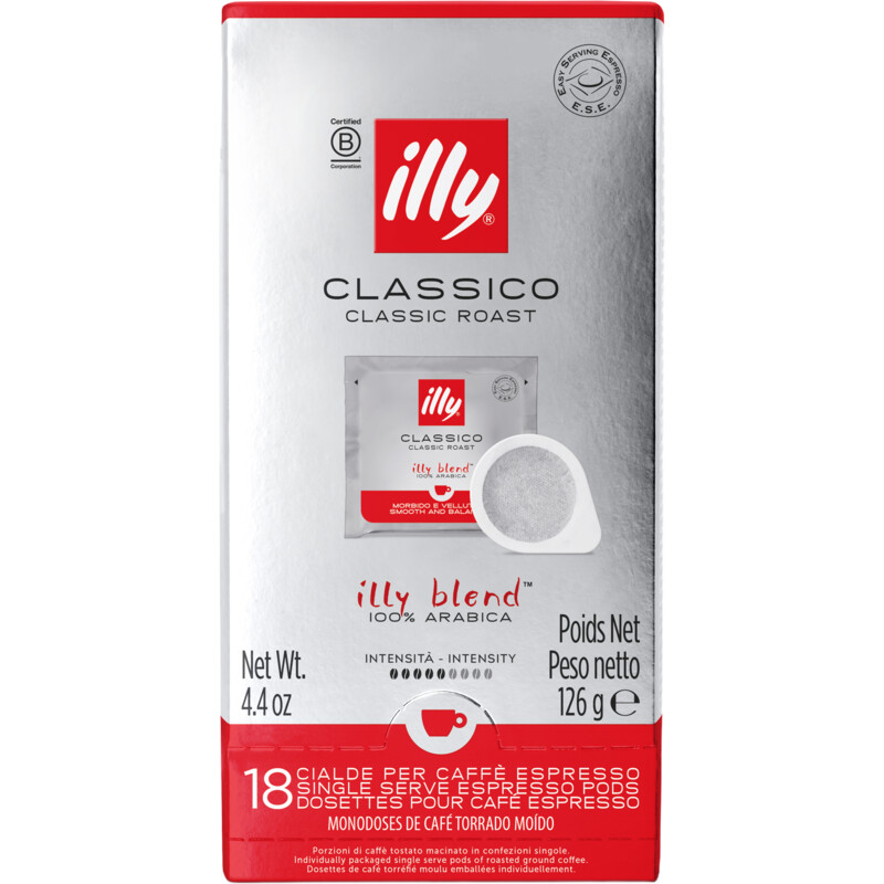 illy Classico 100% Arabica servings