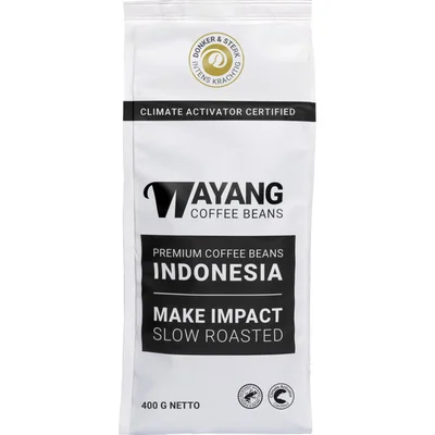 Wayang Donker & sterk koffiebonen