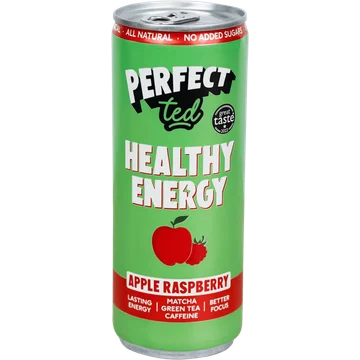 Perfect Ted Matcha green tea energy apple raspberry
