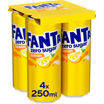 Fanta Lemon zero sugar 4-pack