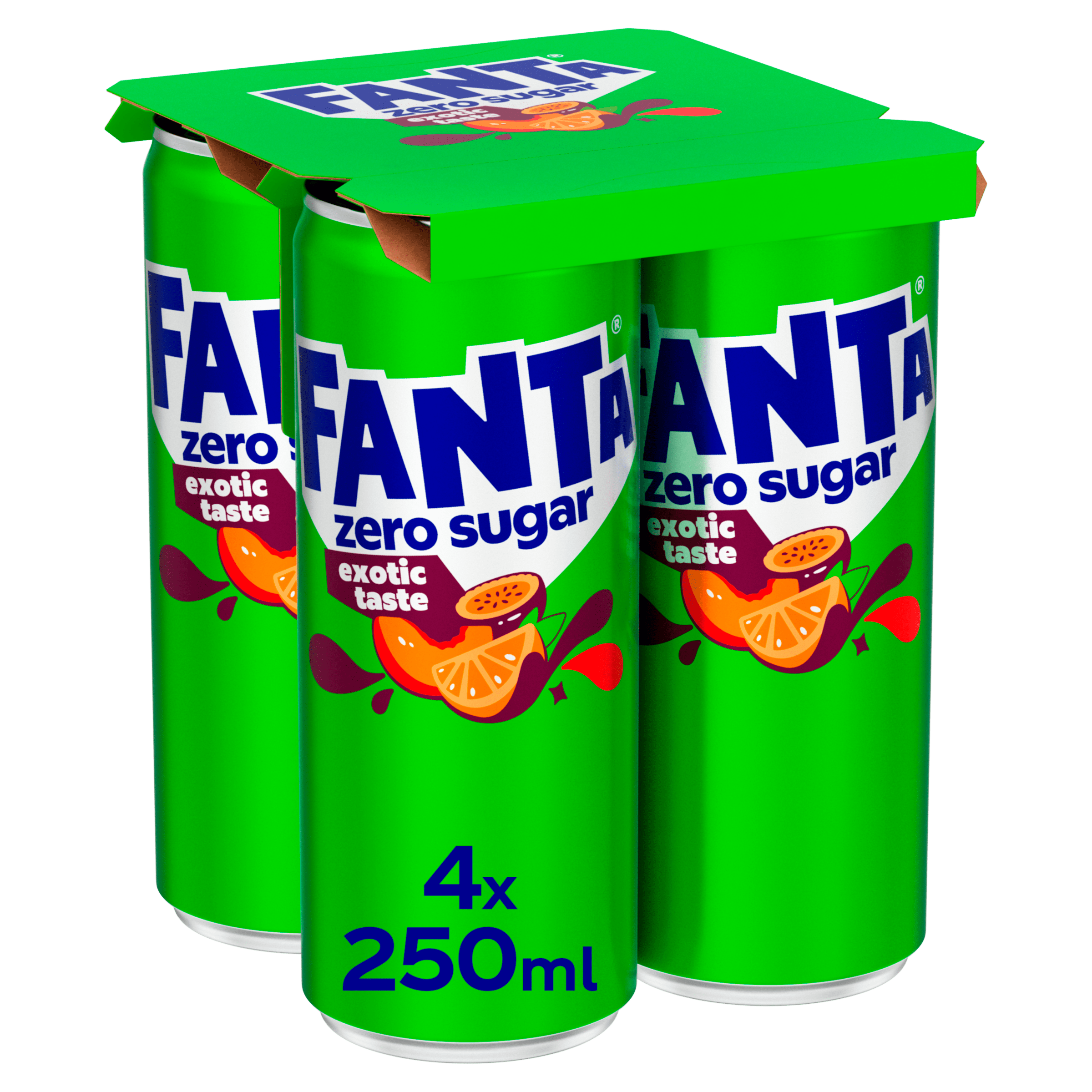 Fanta Exotic zero sugar 4-pack