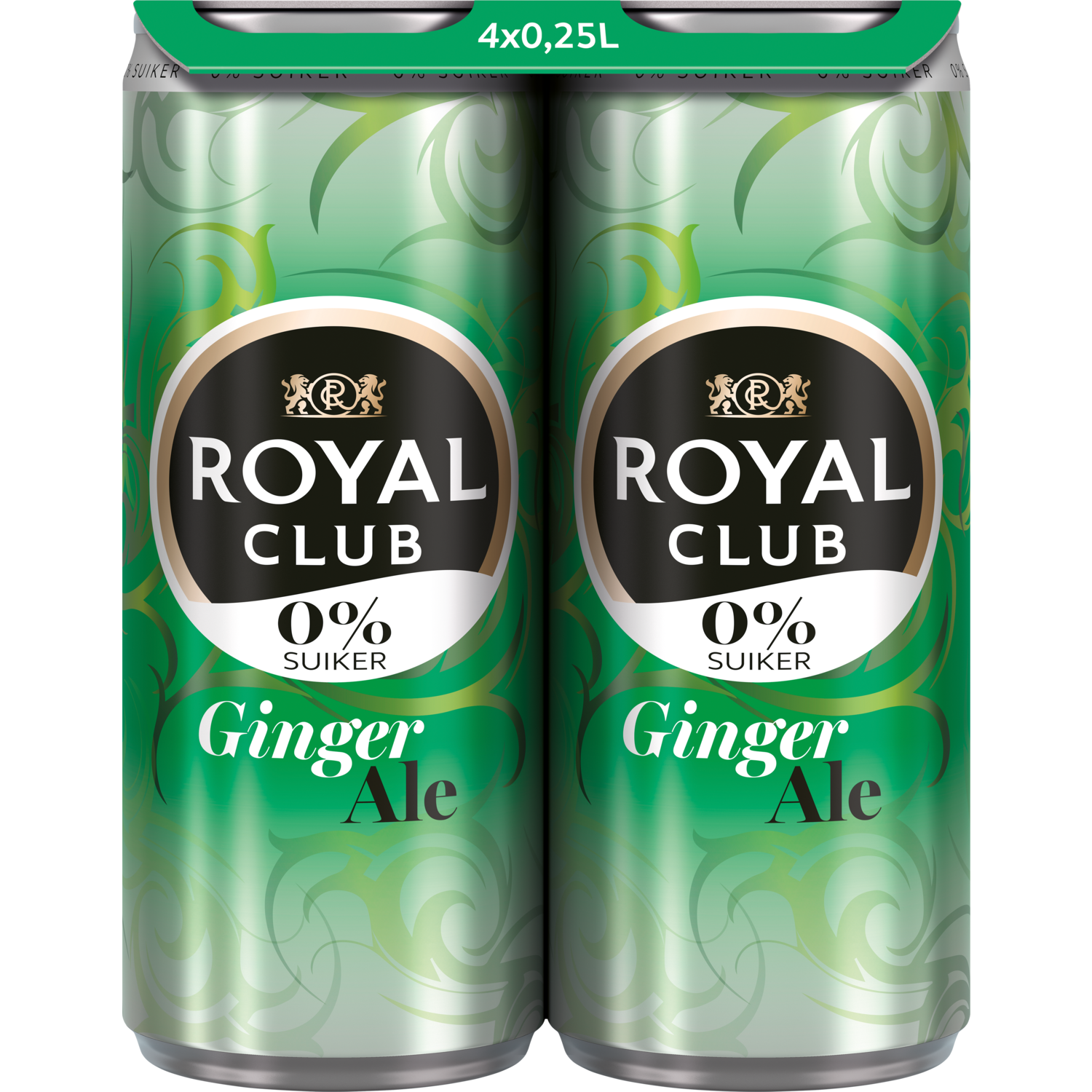 Royal Club Ginger ale 0% suiker 4-pack