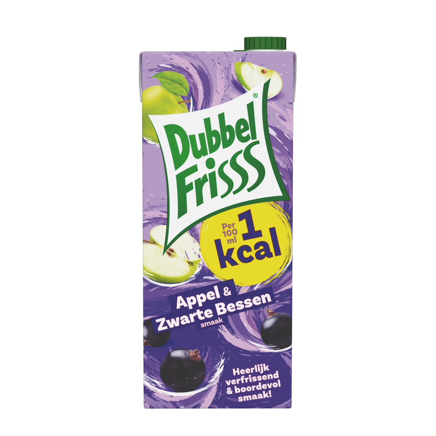 DubbelFrisss 1Kcal Appel & zwarte bessen