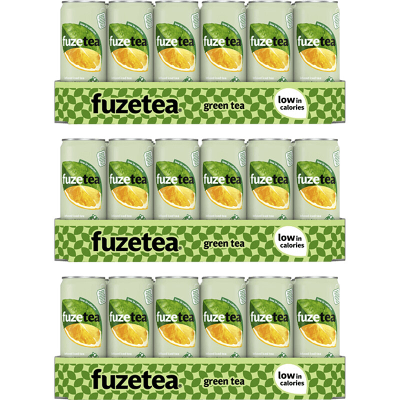 Fuze Tea Green Ice Tea 3-tray pakket