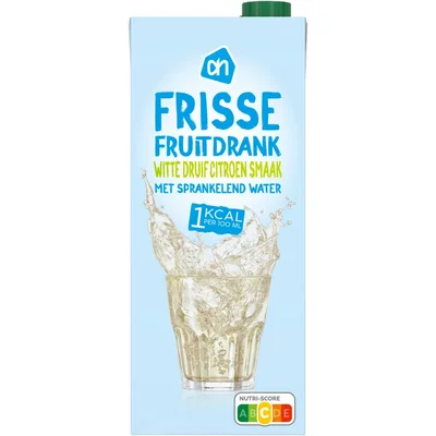 AH Frisse fruitdrank druif-citroen 1kcal
