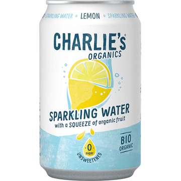 Charlie's Organics sparkling water lemon
