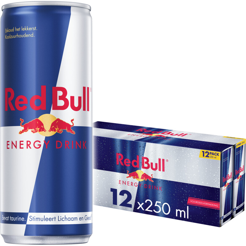 Red Bull Energy drink 12-pack voordeelverpakking