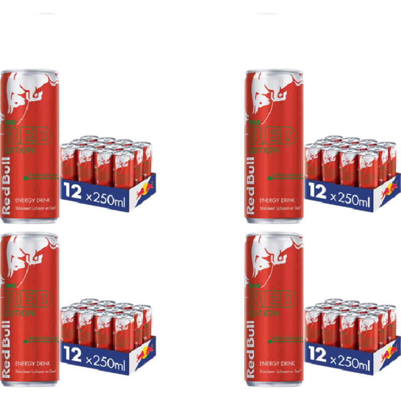 Red Bull Energy drink watermeloen 4x 12-pack