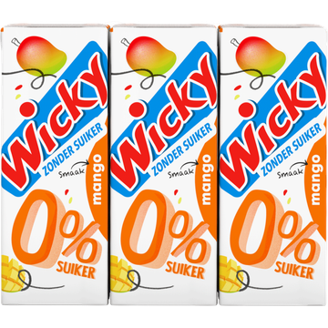 Wicky Mango 0% suiker 6-pack