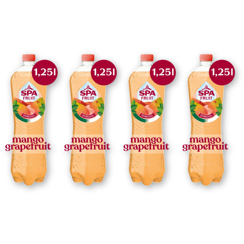 Spa Fruit mango grapefruit bruisend 4-pack