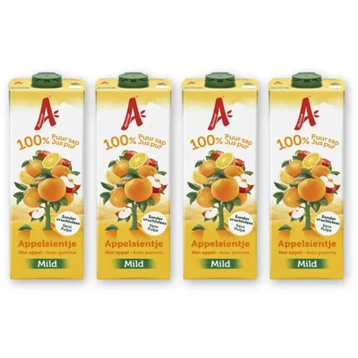 Appelsientje Sinaasappelsap mild 4-pack