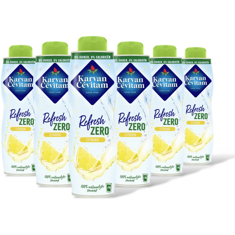 Karvan Cévitam Refresh Zero citroen siroop 6-pack