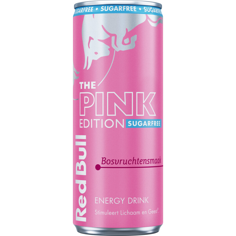 Red Bull Pink edition sugarfree bosvruchtensmaak