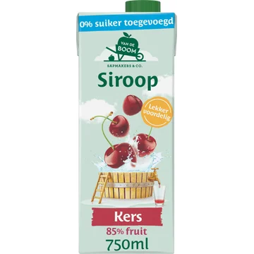 Van de Boom Kers siroop 0% suiker