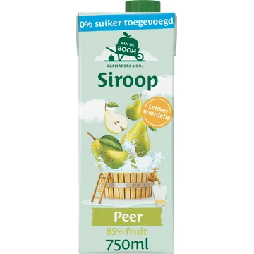 Van de Boom Peer siroop 0% suiker
