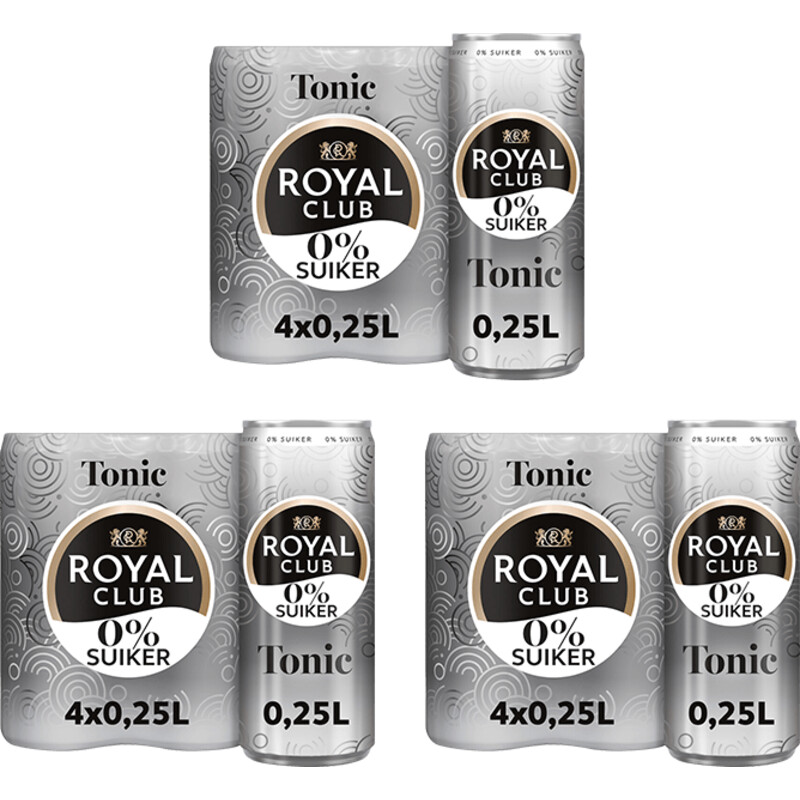 Royal Club Tonic 0% suiker 12-pack