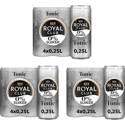 Royal Club Tonic 0% suiker 12-pack